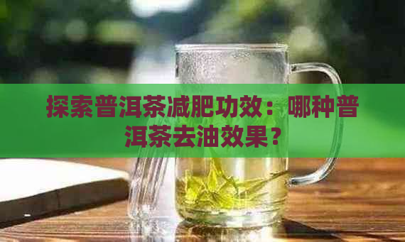 探索普洱茶减肥功效：哪种普洱茶去油效果？