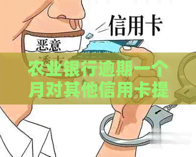 农业银行逾期一个月对其他信用卡提额产生影响吗？如何解决这个问题？