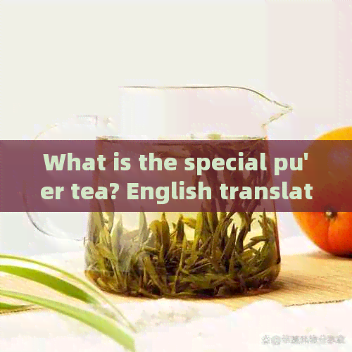 What is the special pu'er tea? English translation and writing.