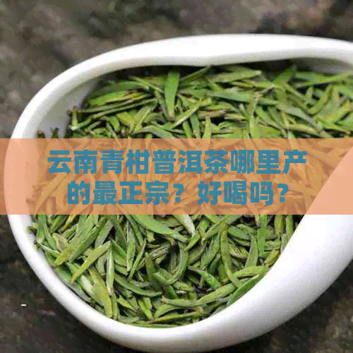 云南青柑普洱茶哪里产的最正宗？好喝吗？