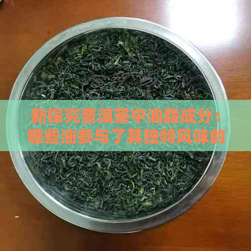 新探究普洱茶中油脂成分：哪些油参与了其独特风味的形成？