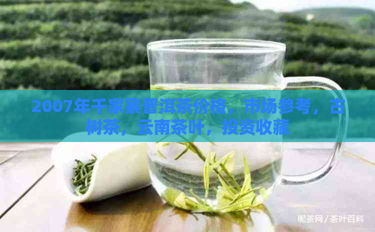 2007年千家寨普洱茶价格，市场参考，古树茶，云南茶叶，投资收藏