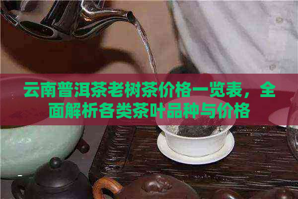 云南普洱茶老树茶价格一览表，全面解析各类茶叶品种与价格