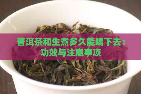 普洱茶和生煮多久能喝下去：功效与注意事项