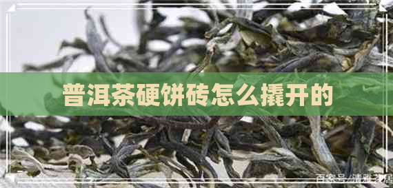 普洱茶硬饼砖怎么撬开的