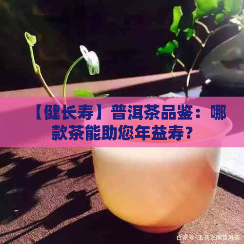 【健长寿】普洱茶品鉴：哪款茶能助您年益寿？