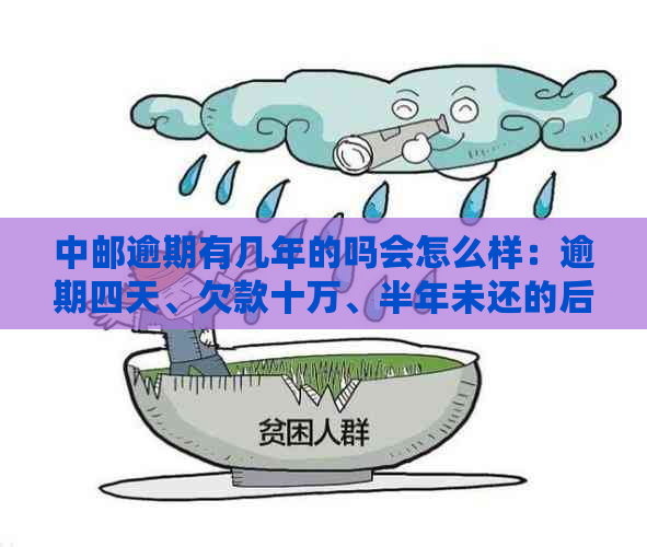 中邮逾期有几年的吗会怎么样：逾期四天、欠款十万、半年未还的后果解析