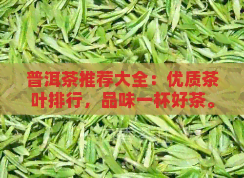 普洱茶推荐大全：优质茶叶排行，品味一杯好茶。