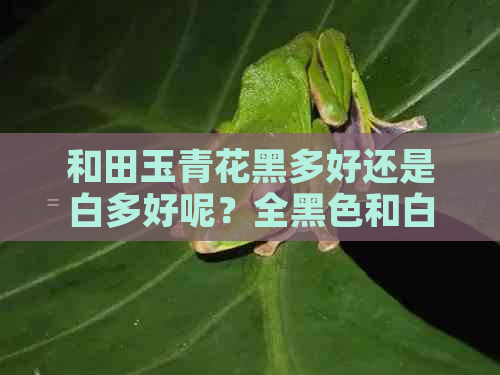 和田玉青花黑多好还是白多好呢？全黑色和白色哪个更受欢迎？