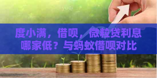 度小满，借呗，微粒贷利息哪家低？与蚂蚁借呗对比