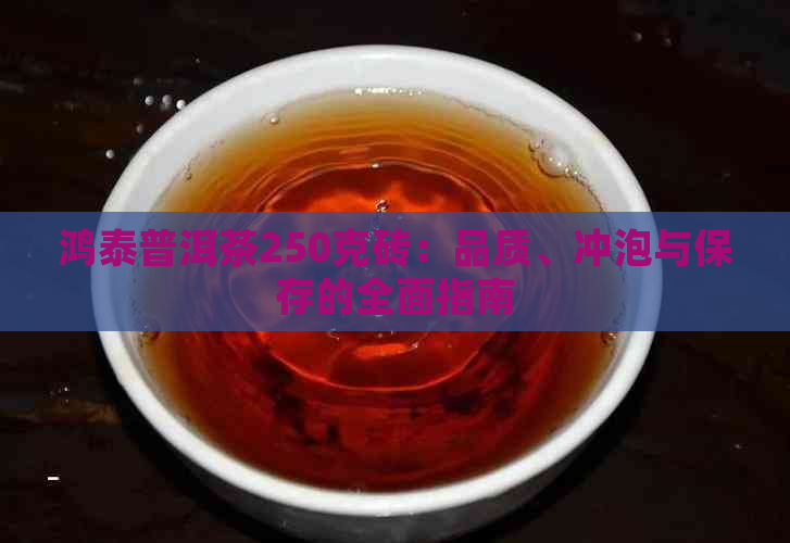 鸿泰普洱茶250克砖：品质、冲泡与保存的全面指南