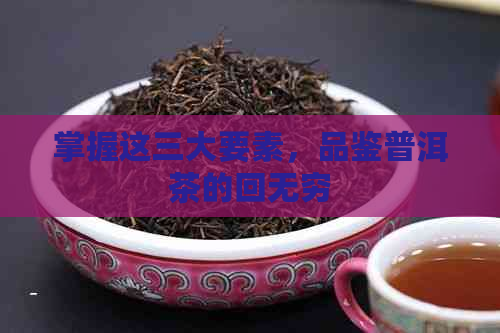 掌握这三大要素，品鉴普洱茶的回无穷