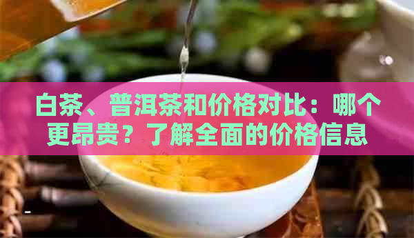 白茶、普洱茶和价格对比：哪个更昂贵？了解全面的价格信息以帮助您做出选择