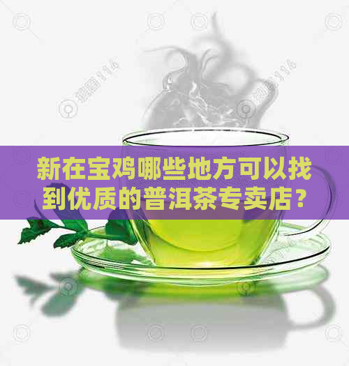 新在宝鸡哪些地方可以找到优质的普洱茶专卖店？