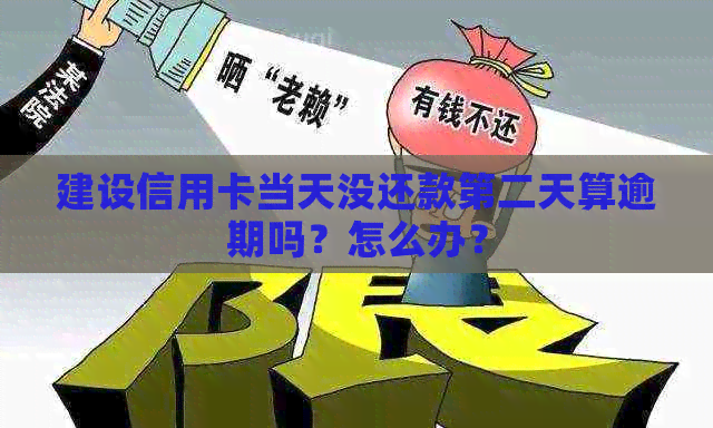 建设信用卡当天没还款第二天算逾期吗？怎么办？