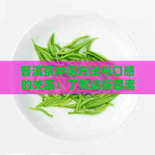 普洱茶冲泡方法与口感的关系：了解这些因素，让普洱茶更美味