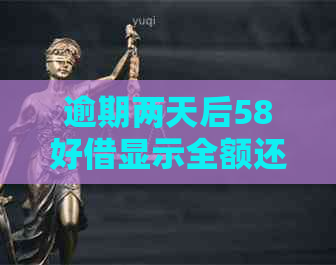 逾期两天后58好借显示全额还款：真相揭秘与处理建议