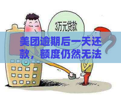 美团逾期后一天还款，额度仍然无法借款