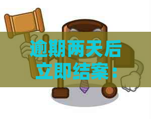 逾期两天后立即结案： 高效法律流程的揭示