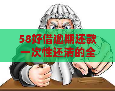 58好借逾期还款一次性还清的全面解决指南：常见问题、处理流程与建议