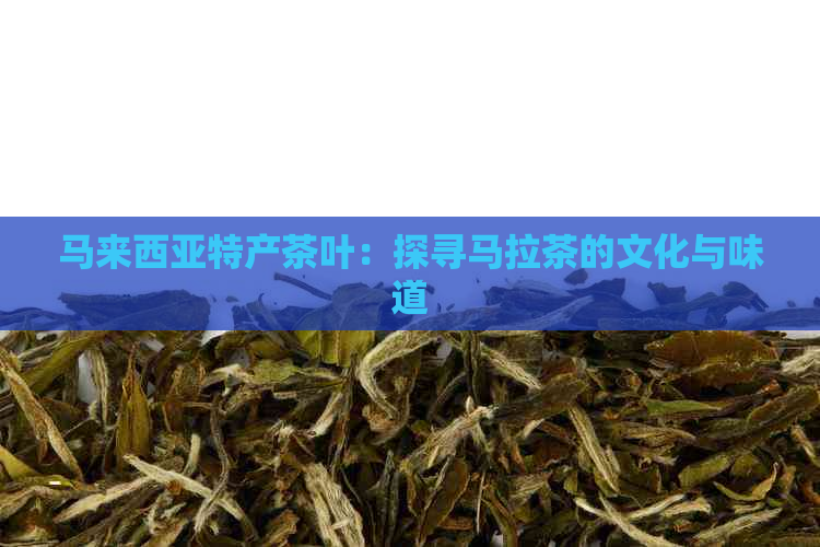 马来西亚特产茶叶：探寻马拉茶的文化与味道