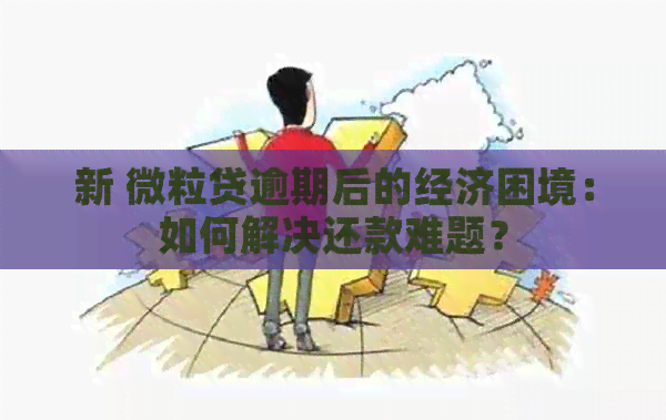 新 微粒贷逾期后的经济困境：如何解决还款难题？