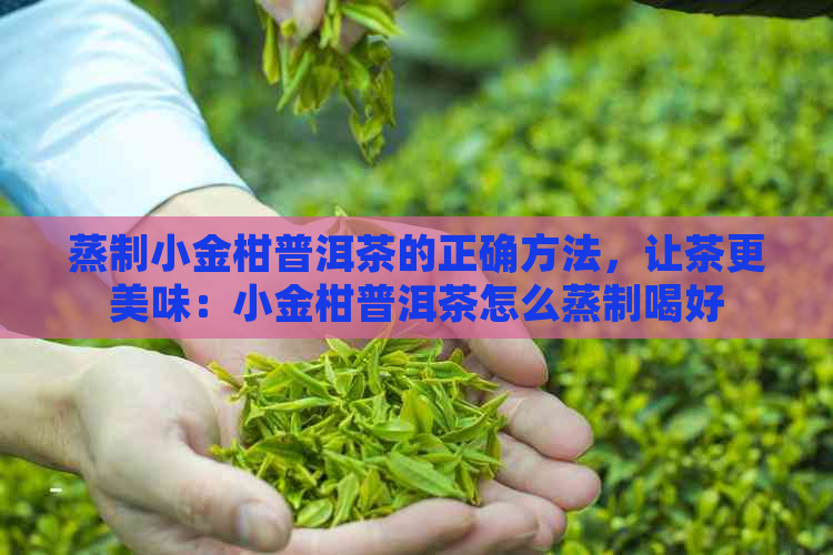 蒸制小金柑普洱茶的正确方法，让茶更美味：小金柑普洱茶怎么蒸制喝好