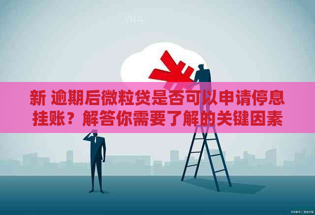 新 逾期后微粒贷是否可以申请停息挂账？解答你需要了解的关键因素