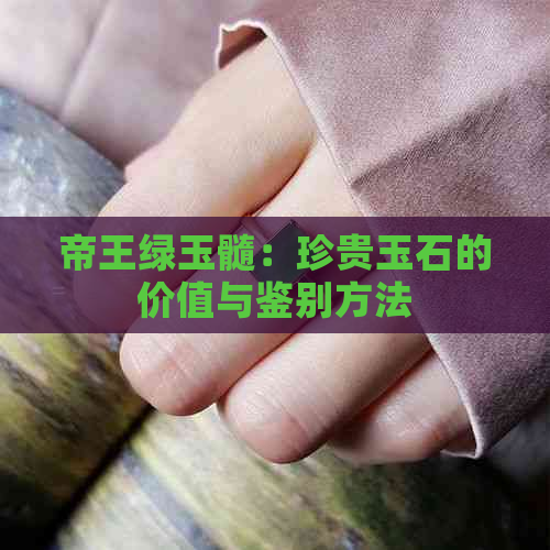 帝王绿玉髓：珍贵玉石的价值与鉴别方法