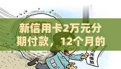 新信用卡2万元分期付款，12个月的还款计划和每月支付明细