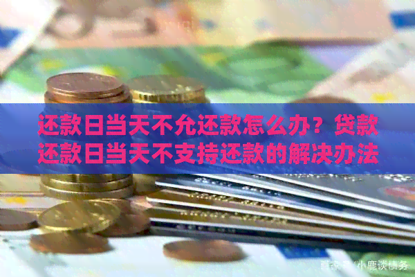 还款日当天不允还款怎么办？贷款还款日当天不支持还款的解决办法