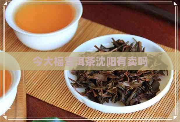 今大福普洱茶沈阳有卖吗