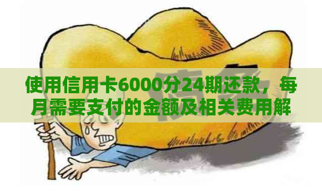 使用信用卡6000分24期还款，每月需要支付的金额及相关费用解析