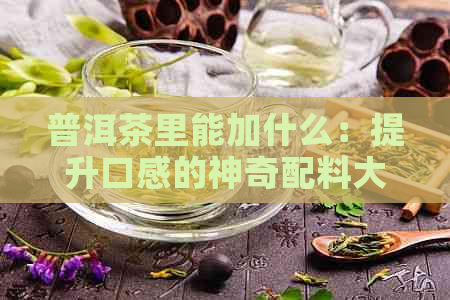 普洱茶里能加什么：提升口感的神奇配料大全