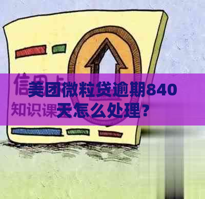 美团微粒贷逾期840天怎么处理？