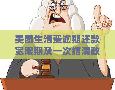 美团生活费逾期还款宽限期及一次结清政策分析