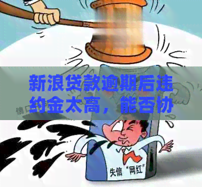 新浪贷款逾期后违约金太高，能否协商降低还款金额？