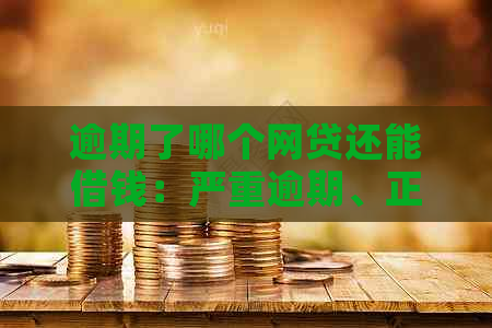 逾期了哪个网贷还能借钱：严重逾期、正在逾期中的解决平台推荐