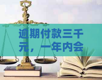 逾期付款三千元，一年内会产生多少滞纳金？