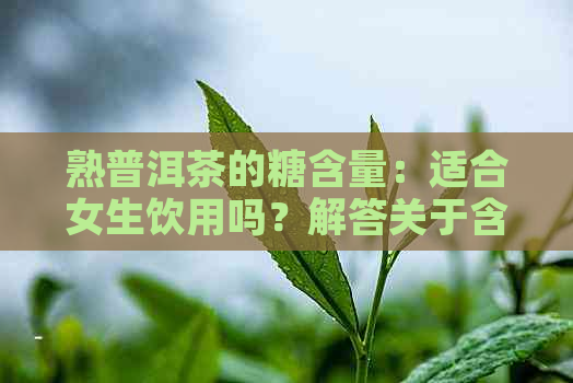 熟普洱茶的糖含量：适合女生饮用吗？解答关于含糖量和适宜人群的所有疑问