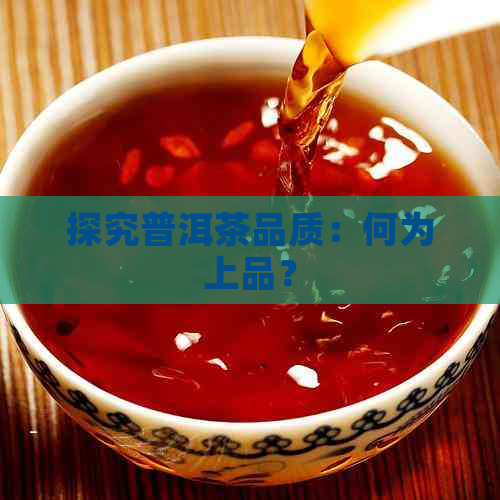 探究普洱茶品质：何为上品？