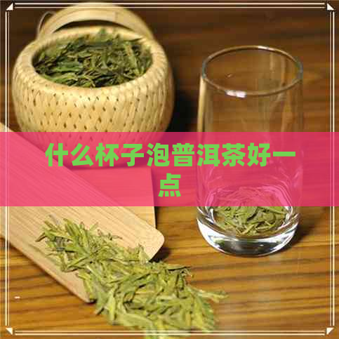 什么杯子泡普洱茶好一点