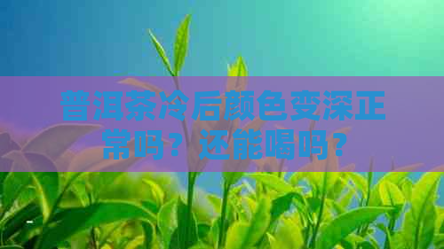 普洱茶冷后颜色变深正常吗？还能喝吗？