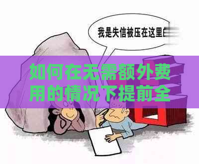 如何在无需额外费用的情况下提前全额还清网贷？