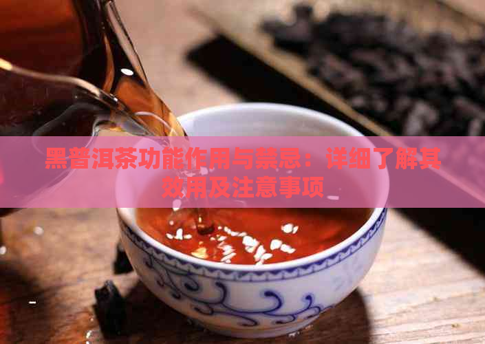 黑普洱茶功能作用与禁忌：详细了解其效用及注意事项