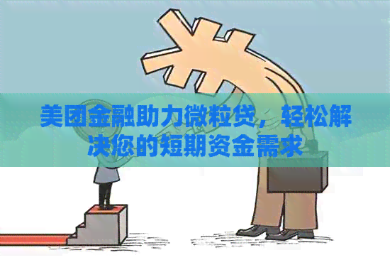 美团金融助力微粒贷，轻松解决您的短期资金需求