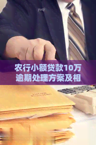 农行小额贷款10万逾期处理方案及相关影响分析