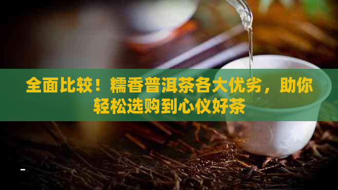 全面比较！糯香普洱茶各大优劣，助你轻松选购到心仪好茶