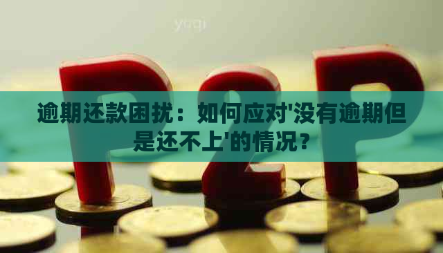 逾期还款困扰：如何应对'没有逾期但是还不上'的情况？