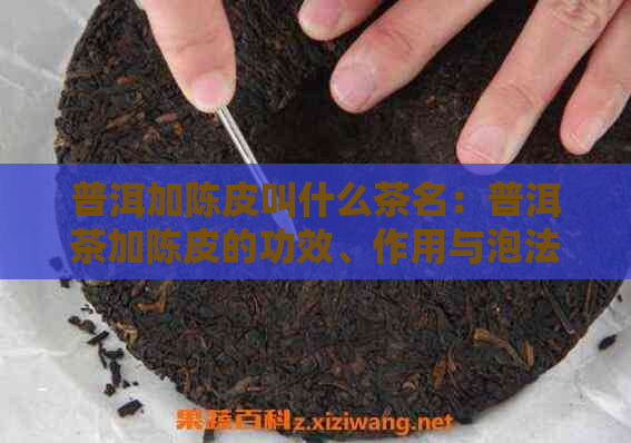 普洱加陈皮叫什么茶名：普洱茶加陈皮的功效、作用与泡法